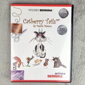 Studio Bernina Catberry Tails #791 CD Debra Mason Cat Embroidery Designs 2004